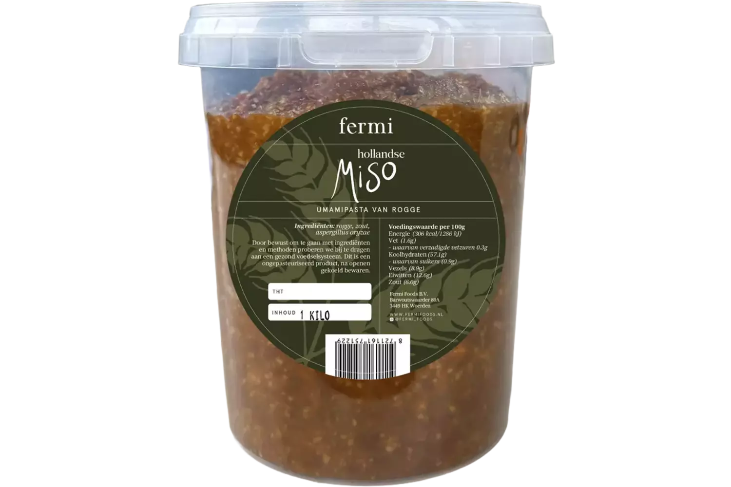 Hollandse miso rogge pot 1kg stuk