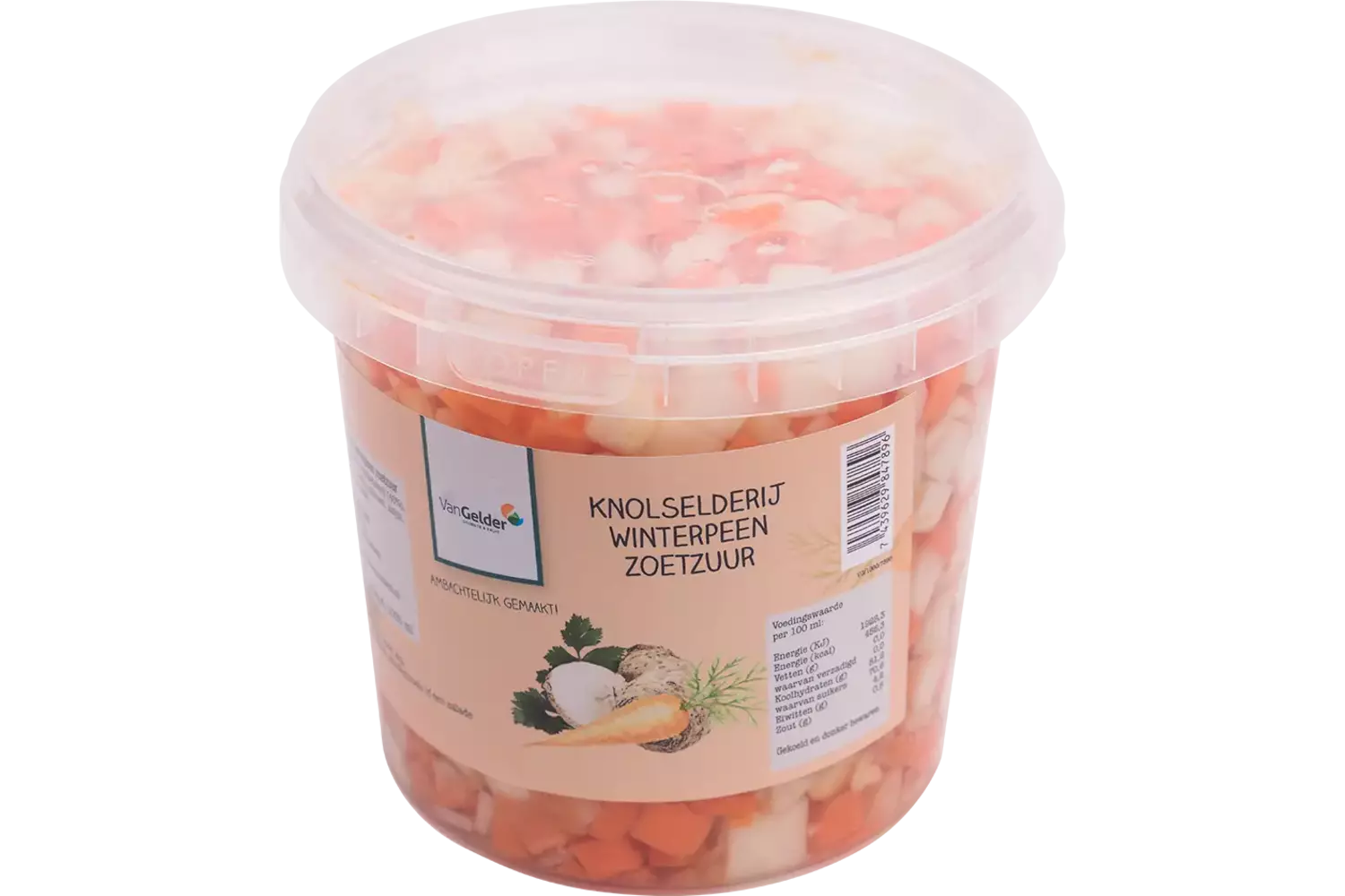 Knolselderij winterpeen zoetzuur 1kg stuk