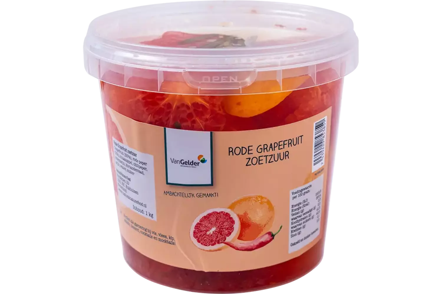Rode grapefruit zoetzuur 1kg stuk