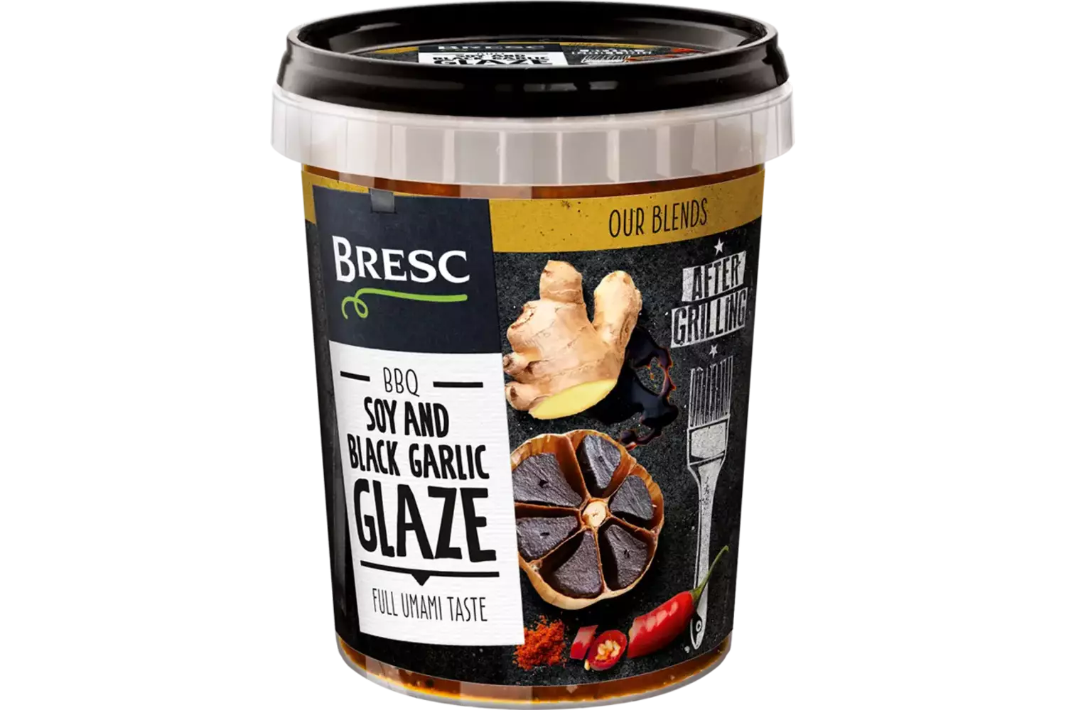 Soja en zwarte knoflook glaze 450gr stuk