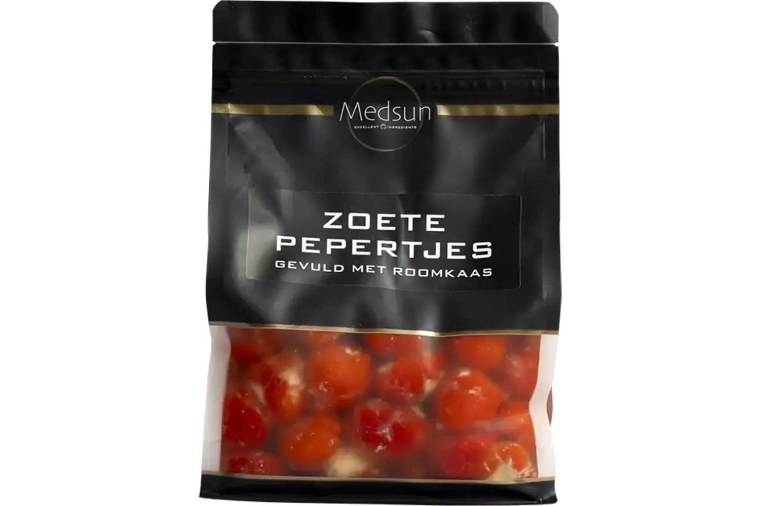 Zoete peper gevuld met roomkaas 1kg kist 8 stuks