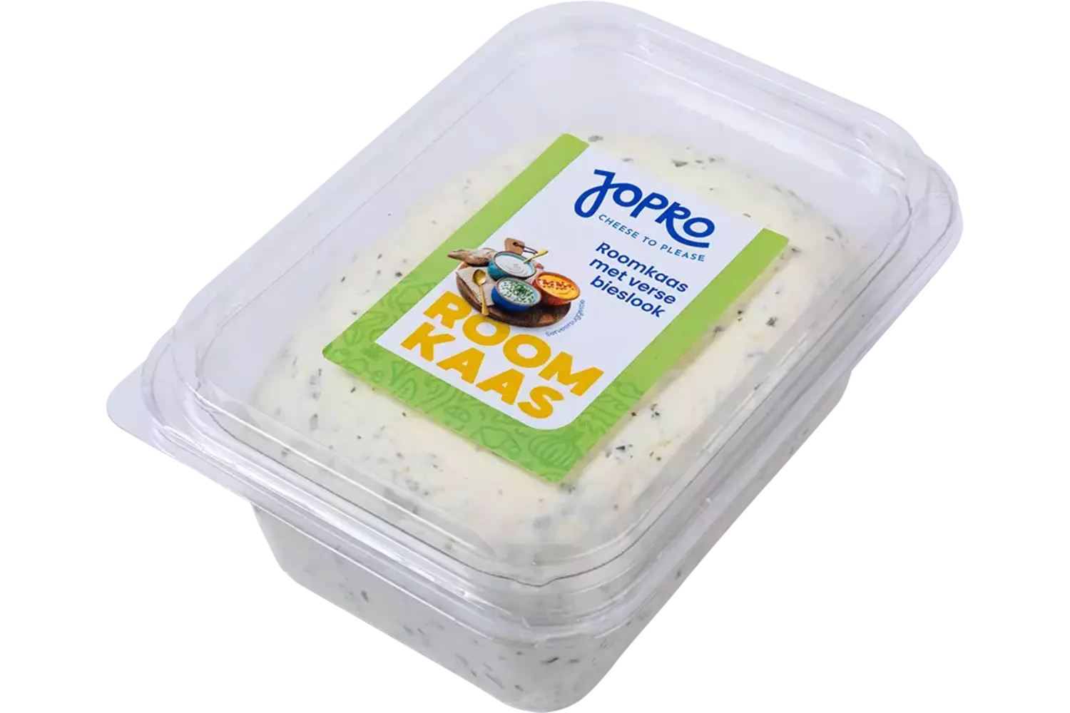 Roomkaas bieslook bak 1kg stuk