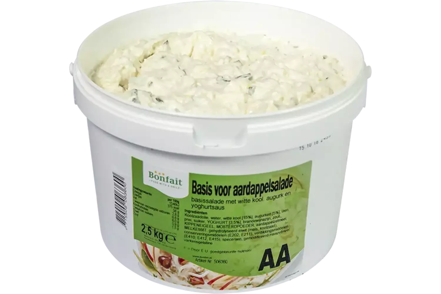 Basis Aardappelsalade emmer 2,5kg kist 4 stuks