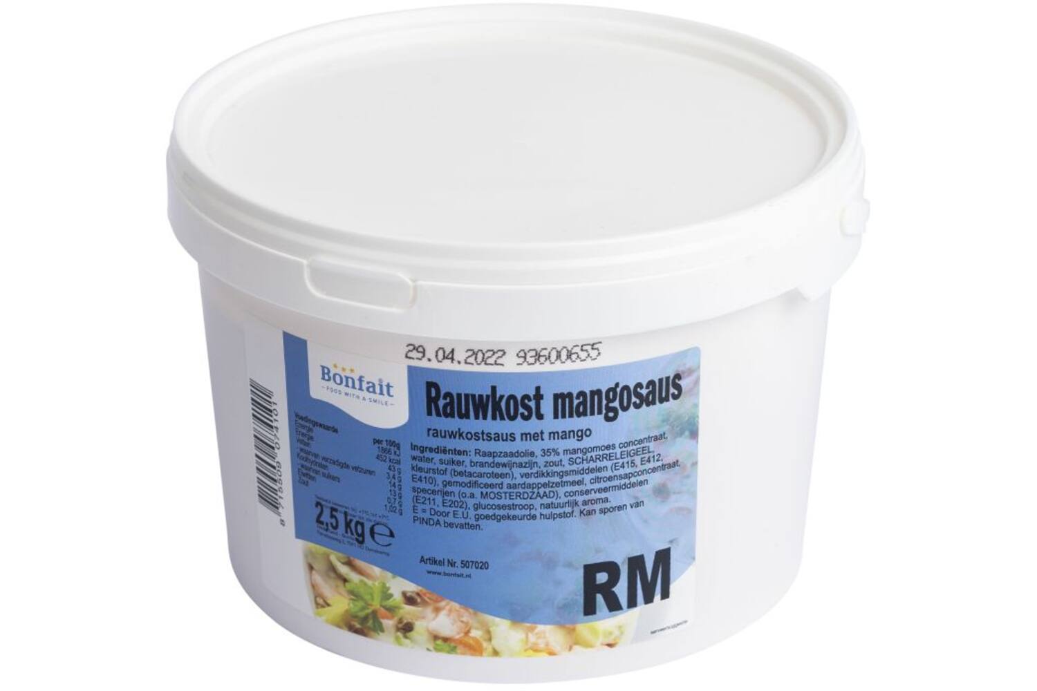 Rauwkost Mangosaus Emmer 2 5kg Stuk 890833 BONFAIT Salades 