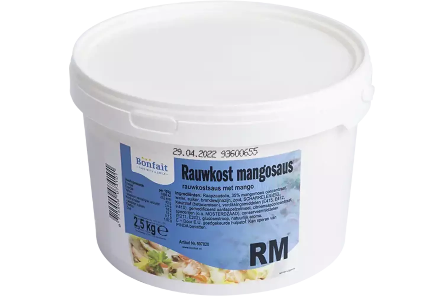 Rauwkost Mangosaus emmer 2,5kg