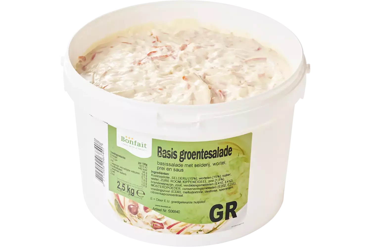 Basis groente salade emmer 2,5kg stuk
