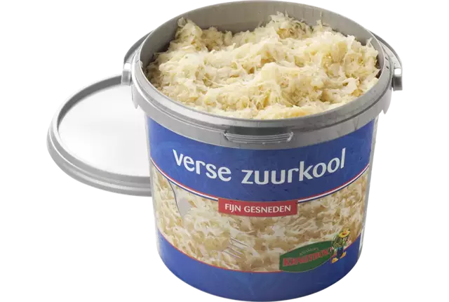 Zuurkool fijn emmer 5kg kist 2 stuks