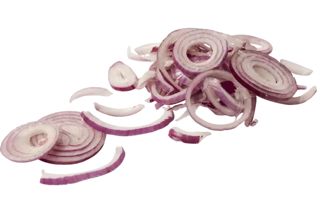 Rode uien ringen 4mm. 1kg stuk