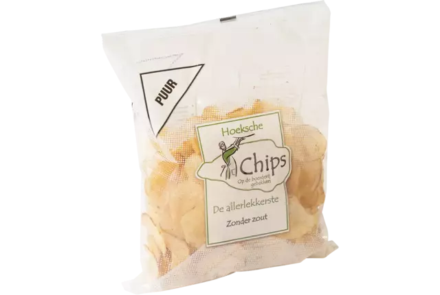 Hoeksche Chips Zoutloos kist 10 stuks