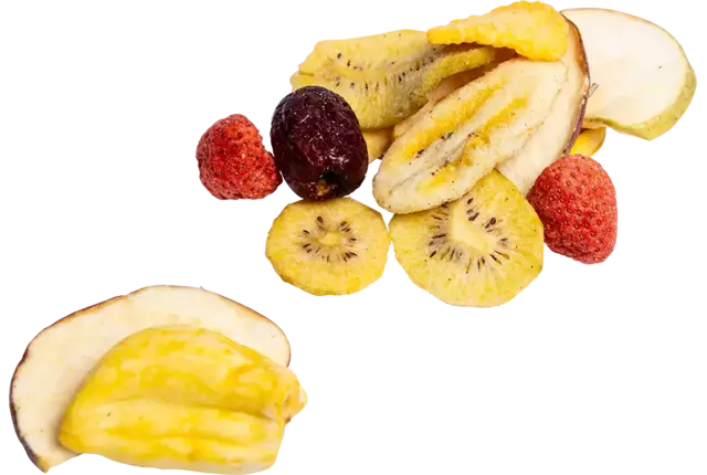 Fruitchips verpakt 1kg kist 4 stuks