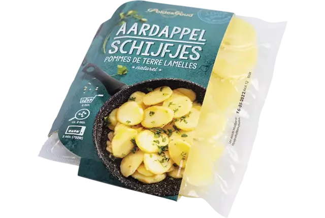 Potato slices sous-vide 450gr crade 12 pieces