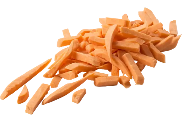 Zoete aardappel frites vers 1kg kist 6 stuks