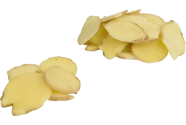 Gember schijven ongeschild 5mm zak 400gr
