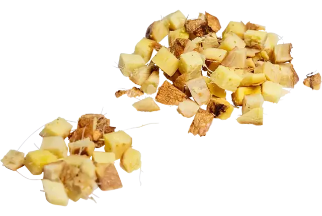 Gember brunoise 5mm met schil bak 1kg stuk