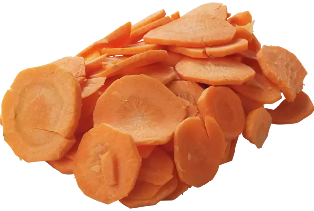 Rondelles de carotte 4mm 1kg caisse 8pc