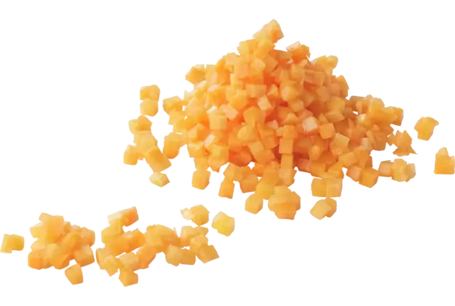 Pompoen brunoise 10mm 1kg kist 6 stuks