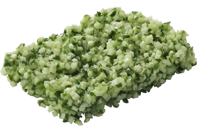 Concombre brunoise 5mm 1kg caisse 6pc