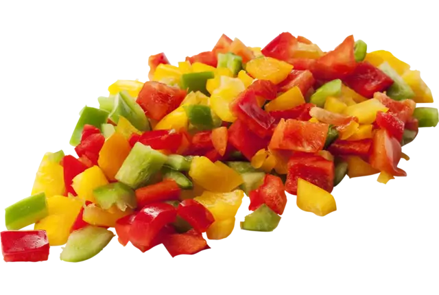 Paprika mix brunoise 20mm bulk