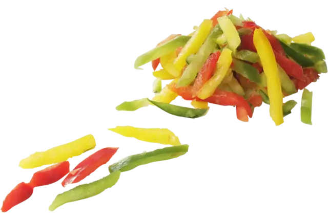Paprika gemengd julienne 10mm 1kg