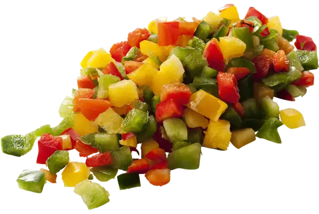 Mélange de poivron brunoise 10mm 500g pièce