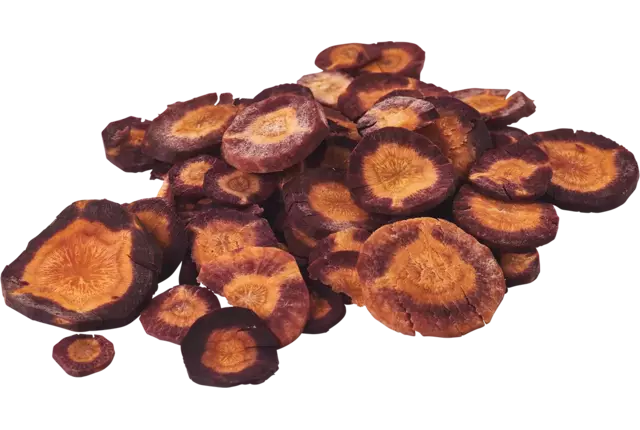 Rondelles de carotte violettes 4mm 1kg pièce