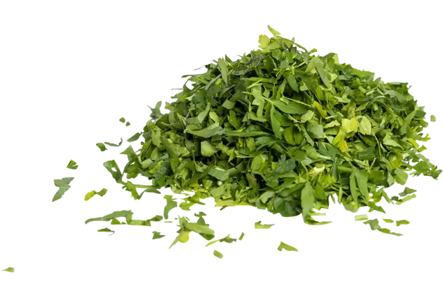 Bladpeterselie gesneden 3mm zak 500gr