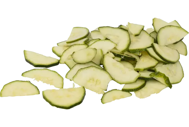 Demi-rondelles de courgette 1kg pièce