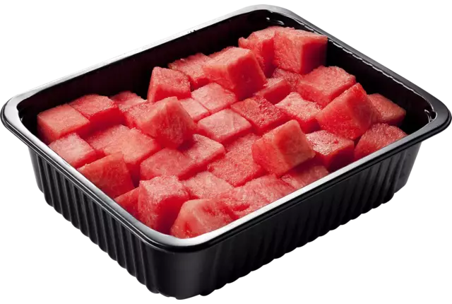Watermeloen blok gesneden 1kg kist 8 stuks