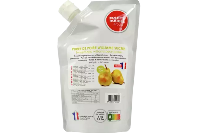 Fruitpuree peer 1kg kist 6 stuks