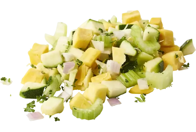 Groentemix herfst brunoise 20mm bak 1kg