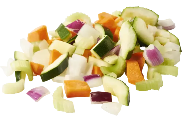 Mélange de légumes printemps brun. 15mm caisse 6pc