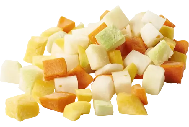 Groentemix winter brunoise 20mm bak 1kg kist 6 stuks