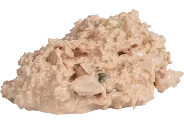 Tonijnsalade pulled plantaardig 1kg kist 6 stuks