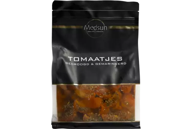 Tomaatjes gedroogd en gemarineerd 1kg kist 8 stuks
