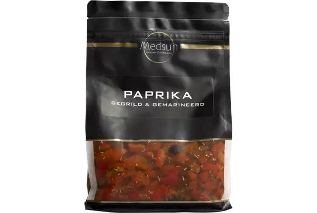 Paprika gegrild en gemarineerd 1kg stuk