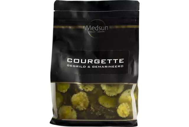 Courgette gegrild en gemarineerd 1kg kist 8 stuks