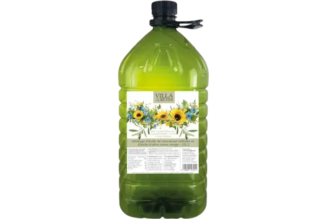 Zonnebloem- en olijfolie 5ltr stuk