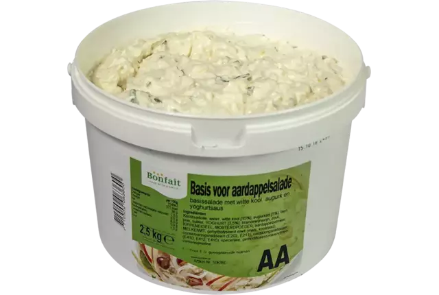 Griekse aardappelsalade tray 5x200gr kist 2 trays