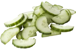 Komkommer halve schijf met schil 4mm 1kg