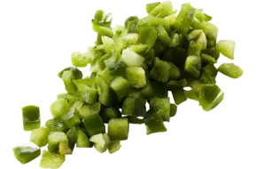 Paprika groen brunoise 10mm 1kg