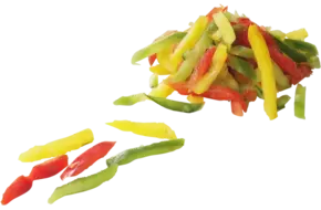 Paprika gemengd julienne 10mm 1kg