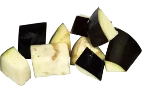 Aubergine brunoise 20-40mm 1kg