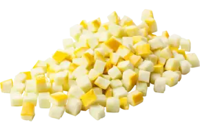 Courgette geel brunoise 10mm zak 1kg