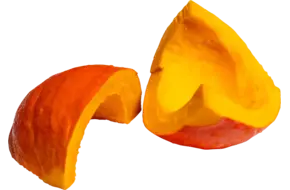 Pompoen parten met schil bulk