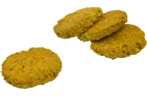 Wortel-pompoen burger 90gr bak 12st
