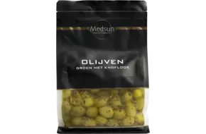 Olijven groen met knoflook 1kg