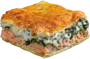 Lasagne zalm en spinazie 2,4kg