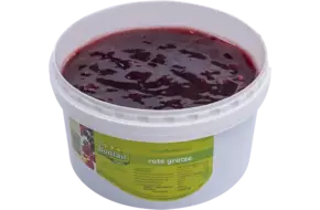 Schepbonfiture rote grutze emmer 2,4kg